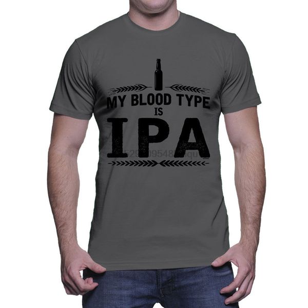 

my blood type is ipa drinking brew mens t-shirt gift print t-shirthip hop tee shirtnew arrival tees tee
