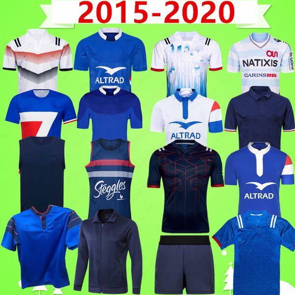 

2015 2020 france rugby league jersey nine system sweater shorts hero vintage souvenir edition vest children set training wear jacket t-shirt, Black;gray