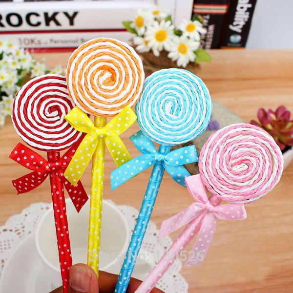 

12pcs/lot lollipop ball pen souvenirs birthday party baby shower gift happy birthday decoration kids party event supplies