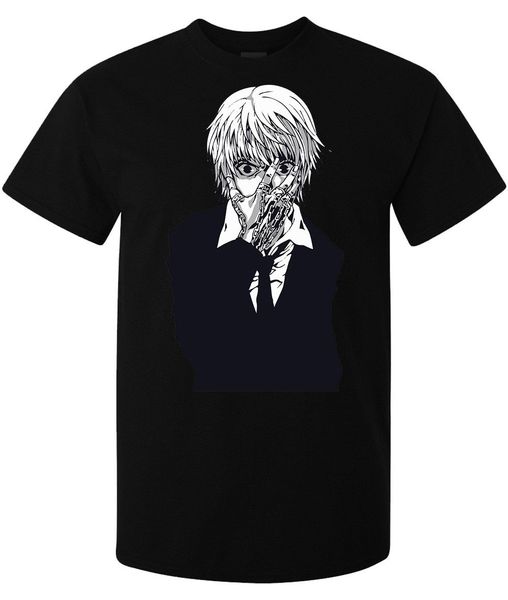 

2019 new casual cotton tee shirt hunter x hunter anime kurapika last kurta clan men's t shirt black summer men t-shi