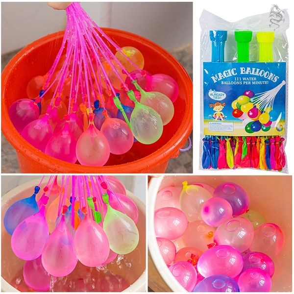 

water balloons 111pcs/pack quick fill up summer toys bomb games toy party
