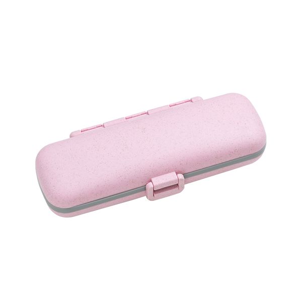 

влагостойкий pill box контейнер соломы пшеницы путешествия портативный с 7 отсеками