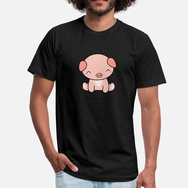 

kawaii cute pig t shirt men create 100% cotton s-3xl fit gift fashion summer unique shirt
