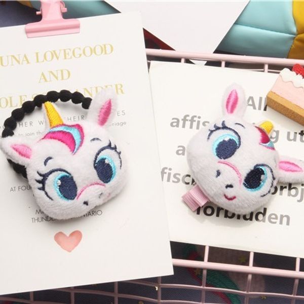 

1pc new lovely cartoon big eyes children hair ropes elastic rubber hair band girls accessories baby headwear kids headdress, Slivery;white
