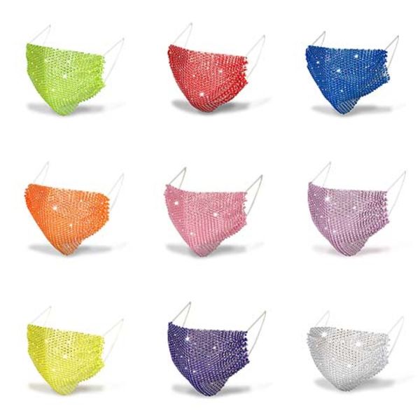 

sequin cotton face mask fashion bling-bling glitter anti pm2.5 dust mouth-muffle er washable reusable half face mask for party unisex#14611