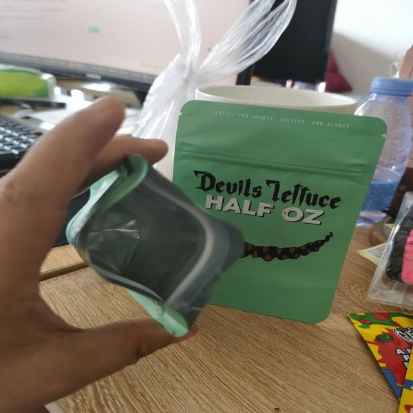 

airtight herb half lettuce oz proof childproof child mylar packaging 3.5 lettuce pouch zip oz half for devils bag dry devils itmty