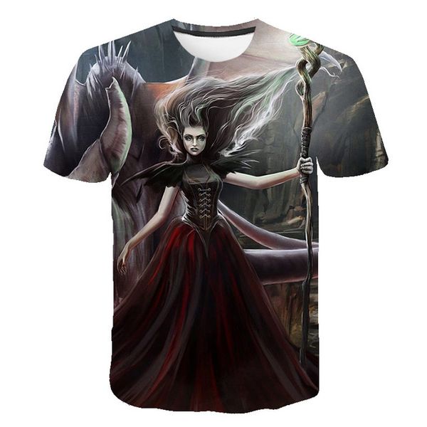 

music girl printed breathable short sleev 3d print shirts horror aesthetic aesthetic men clothing