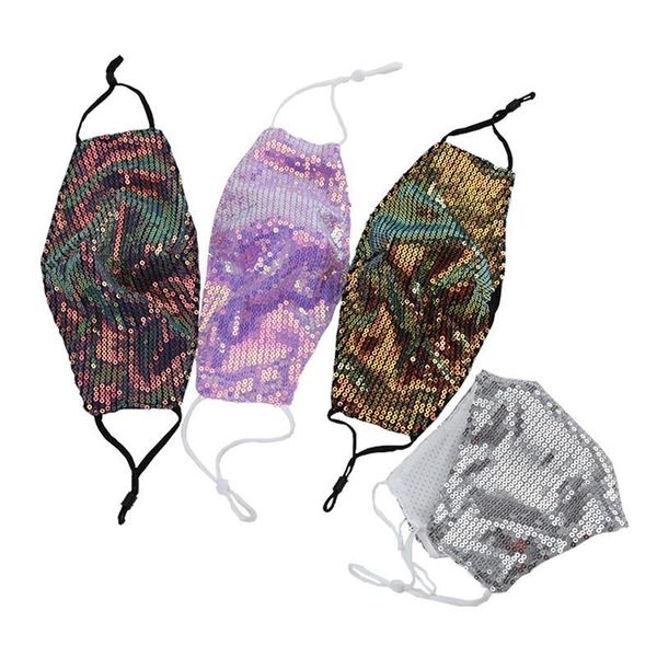 

masks pm2.5 cotton mask fashion breathable summer face masks with thin filter colorful sequins sunscreen face designer gsuqd wrhome