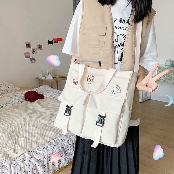 

твердый нейлон большой tote молодежный женские девушки коммуникатор ноутбук сумка дизайнер большой емкости вскользь сумки плеча дорожная сум