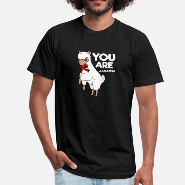 

you are llamazing t shirt men personalized tee shirt size s-3xl standard graphic funny casual spring family shirt