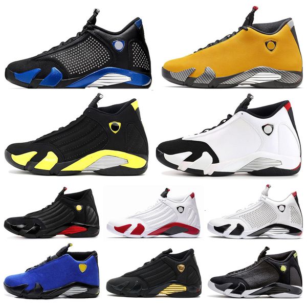 

2019 ale 14 14s varsity royal men basketball shoes university gold red candy cane desert sand thunder mens trainer sports sneakers, Black