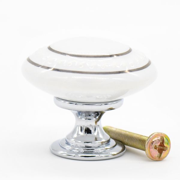 

ceramics single hole round gold circle door handle