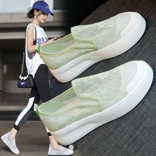 

casual shoes women's shoes women's lace sports happiness sandals sports high heels, Black