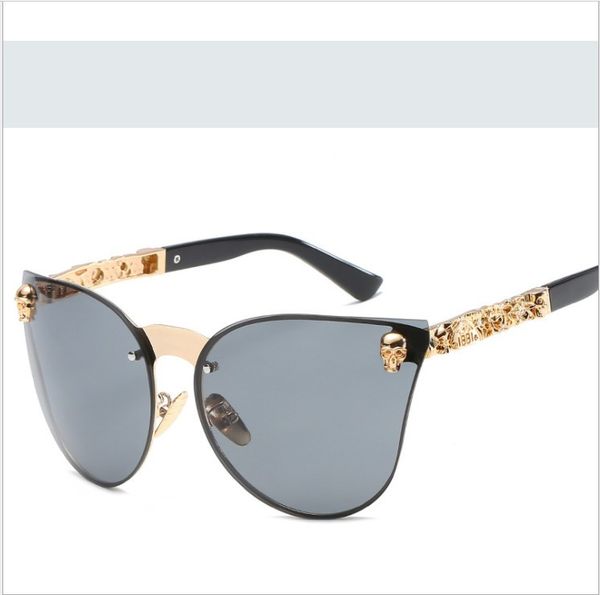 

eyewear new classic mirror metal uv400, White;black