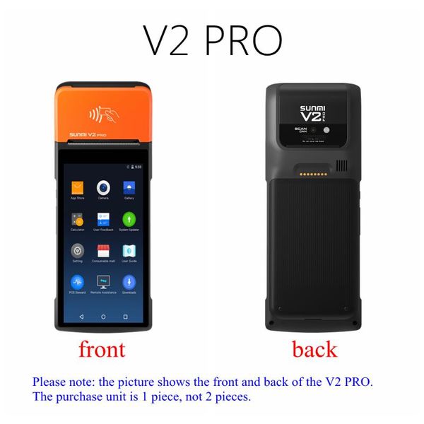 

printers v2 pro 4g mobile handheld system with thermal printer wireless wifi android pda distribution