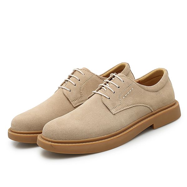 

2020 men casual shoes *9916 new fashion summer shoes men slip on high end handmade suede breathable non-slip sneakers, Black