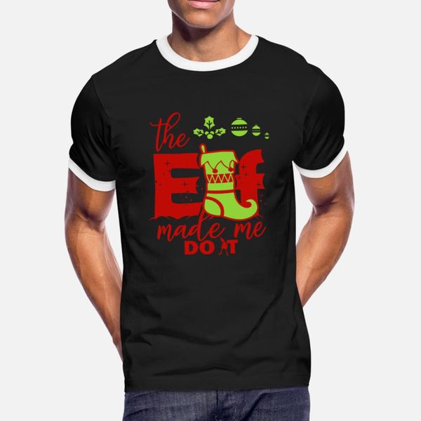 

elf christmas santa claus gift t shirt men print short sleeve s-3xl normal gift new fashion summer pictures shirt