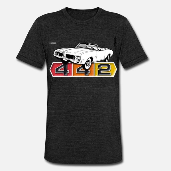 

oldsmobile 442 convertible t shirt men customized short sleeve s-xxxl kawaii cute authentic summer cool shirt, White;black