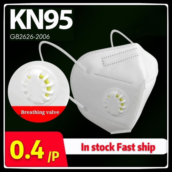 

DHL free shipping Kn95 mask five-layer filter protection safety PM2.5 through FFP2 certification mask with breathing valve