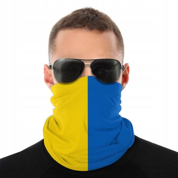 

flag of ukraine scarf half face mask fashion tube scarf neck bandanas versatility headwear biking hiking, Blue;gray