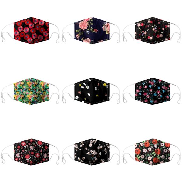 

printed pattern masks fashion personality charm men women festival creative design make-up#836, Black
