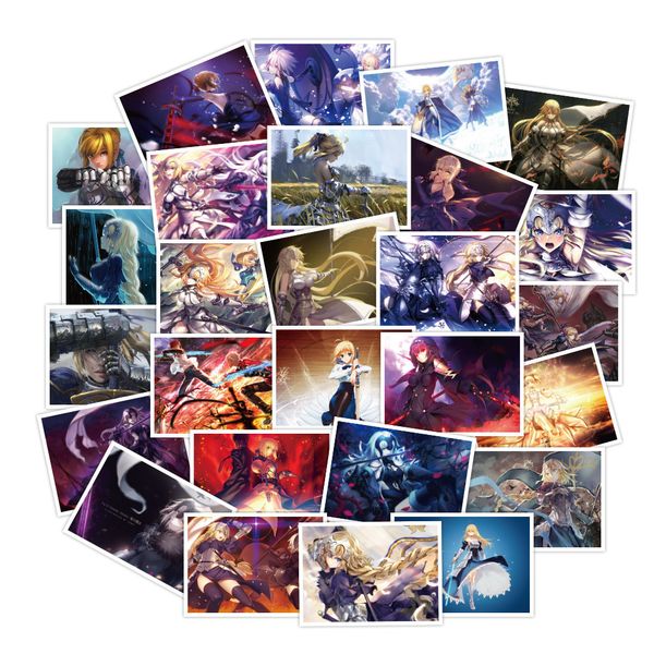 

30pcs/set new fate anime waterproof sticker for lapbicycle car