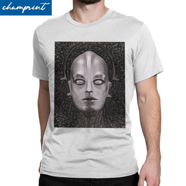 

robot machine man metropolis men t shirts fritz lang movie science film fashion tees crew neck t-shirts cotton unique clothing