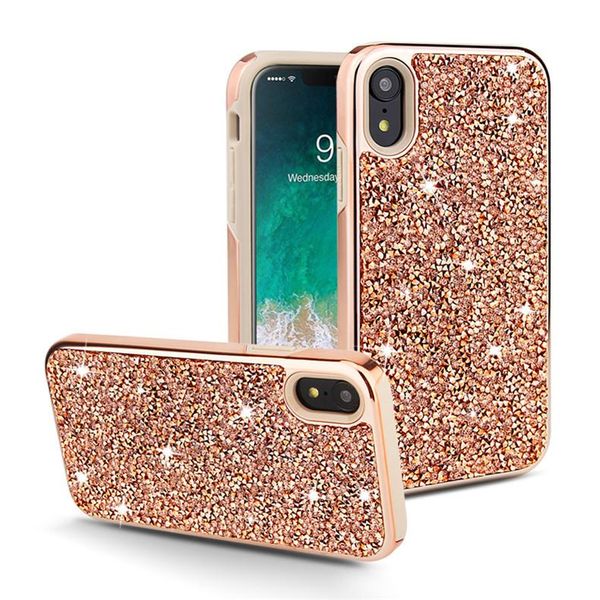 

cgjxsfor iphone xs max fashion diamond rhinestone glitter designer phone cases for xr xs x 8 7 6 plus