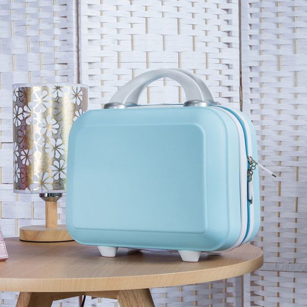 

beauty travel cosmetic bag fashion cartoon makeup suitcase double zipper toiletries wash box women make up handbag accessories