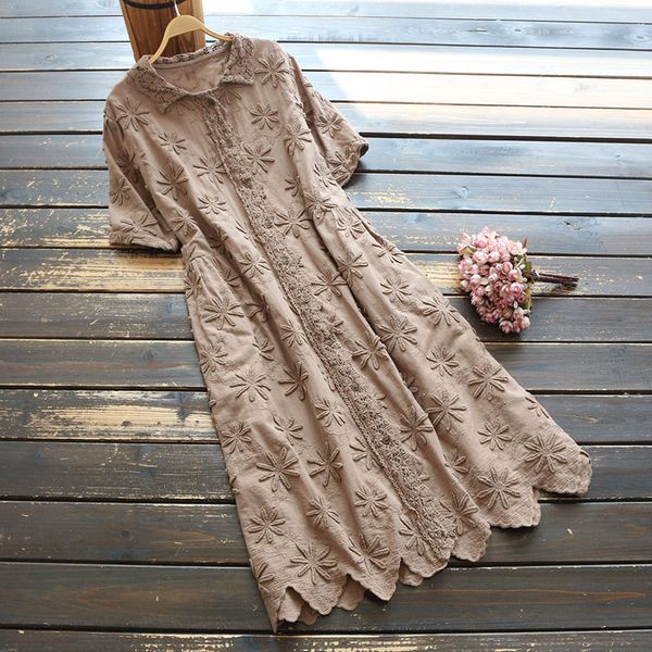 

7960 new summer women's korean-style casual three-dimensional flower short-sleeve dress loose solid color a-line dress, White;black