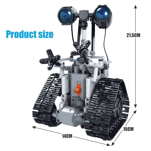 

408pcs city creative rc robot electric building blocks technic remote control intelligent robot bricks toys for children