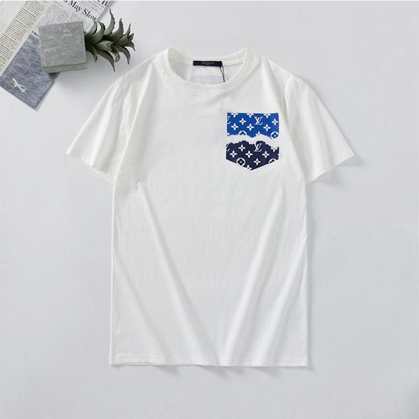 

20ss summer fashion men's designers t-shirts dragon letter print short sleeve crew neck t shirts street style men tee, White;black