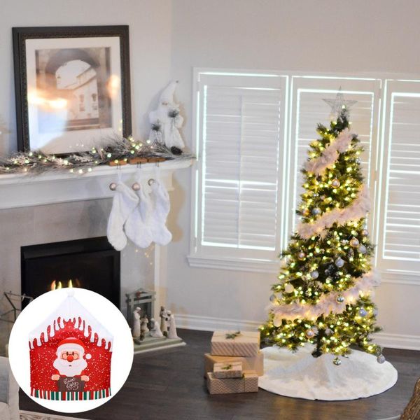 

christmas decorative chair cover hat shape print chair slipcover (old man