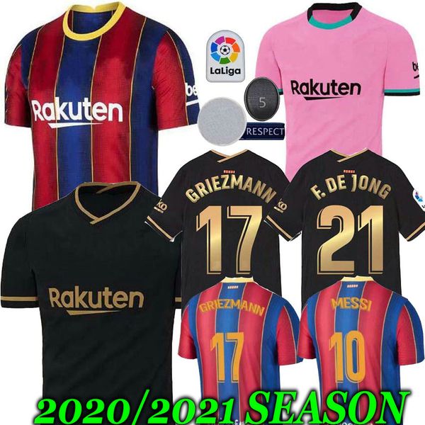 

fc barcelona soccer jersey 2021 camiseta de futbol ansu fati 20 21 messi griezmann de jong maillots de football shirt men kids kit, Black;yellow