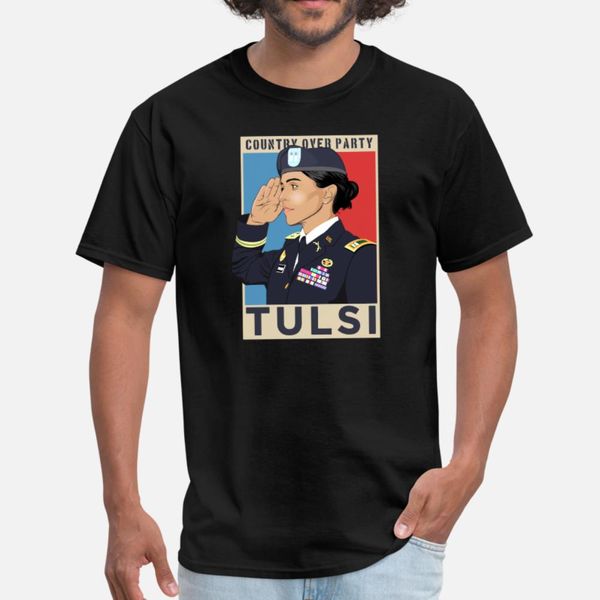 

veteran tulsi gabbard 2020 country over party t shirt men famous tee shirt s-3xl unique famous new style summer standard shirt