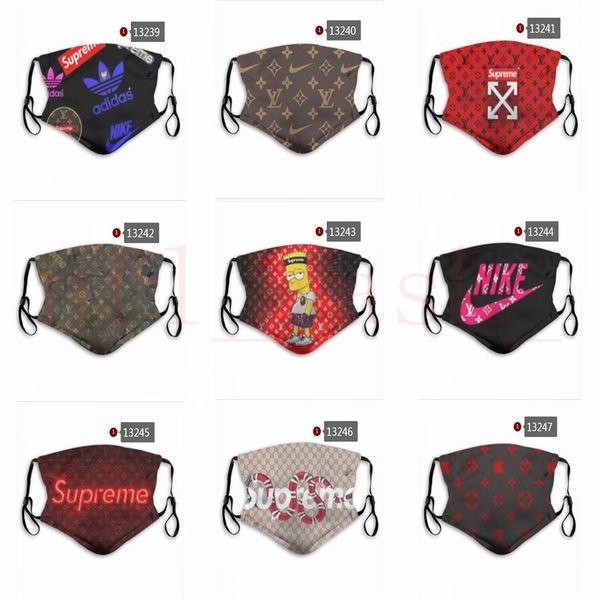 

2020 new face mask fashion well-known designer face mask brand breathable washable reusable masks wholesale factory masks