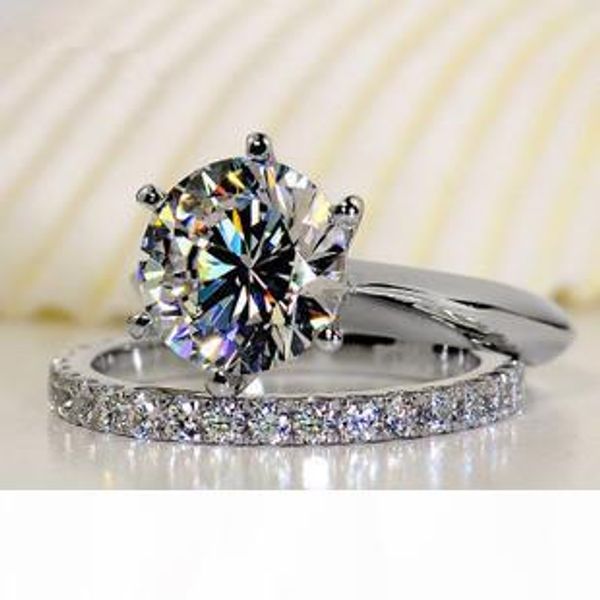 

luxury quality sona synthetic stone wedding set,bridal set, engagement ring set for women,wholesale drop shipping c19041601, Slivery;golden