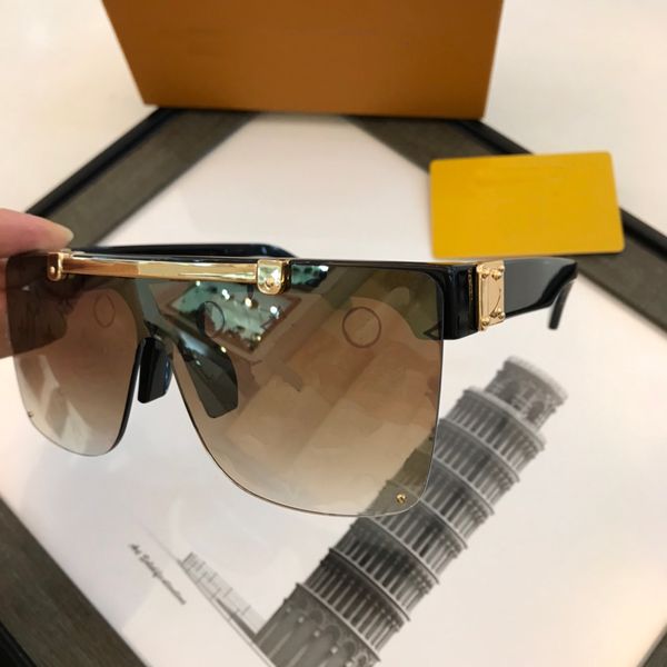 

square sunglasses ladies pilot sunglasses metal women men goggle gradient sun glasses one piece female mirror shades uv400