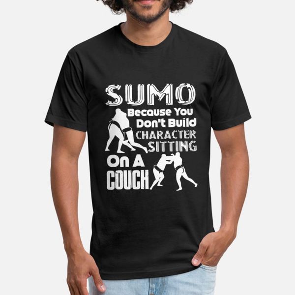 

sumo fighter t shirt men knitted cotton s-3xl loose comfortable summer family shirt