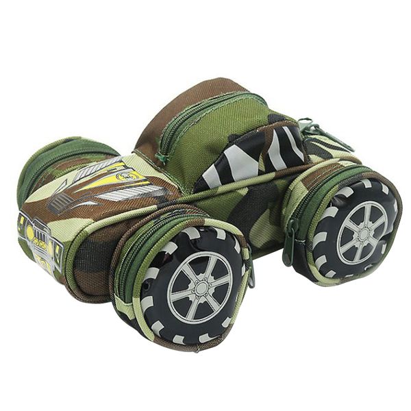 

school student pencil case camo tank makeup organizer travel portable fashion