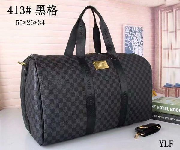 

2020 men duffle bag women travel bags hand luggage luxury designer travel bag men pu leather handbags large cross body bag totes a2