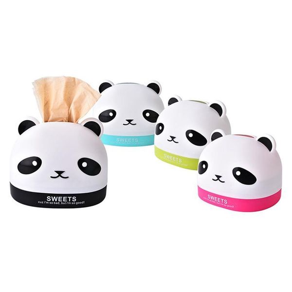 

lovely napkin pattern creative dispenser for container tissue box panda holder paper case cartoon family storage use hkpme home2001