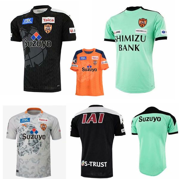 

japan j1 league 2020 shimizu s-pulse soccer jersey takeuchi elson football shirts dutra d.douglas uniform camisa shimizu s-pulse, Black;yellow