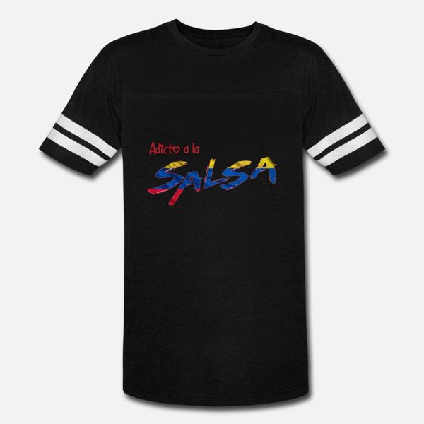 

adicto a la salsa colombia t shirt men design 100% cotton round neck original fit new style spring leisure shirt