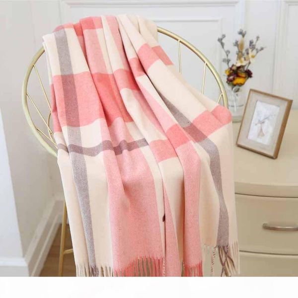 

japanese small fresh plaid scarves korean fashion winter long section of wild soft sister student literary shawl winter scarf, Blue;gray