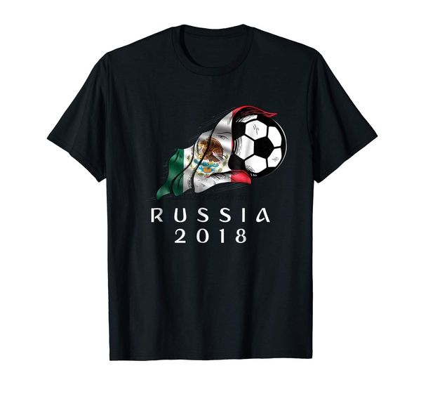 

fashion printing cotton men's t-shirt russia soccer 2018 mexico football shirt mens funny t shirts