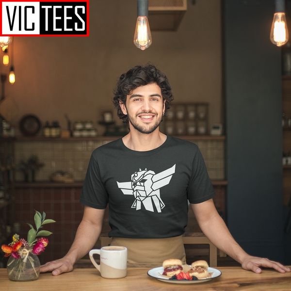 

goldorak ufo robot grendizer футболка костюм короткие рукава очищенный хлопок тис мужчины футболки рыхлой мужская простой стиль plus