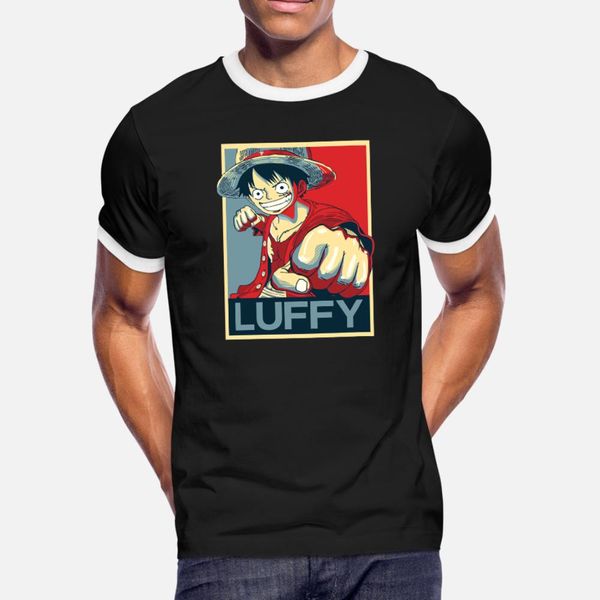 

luffy obey t shirt men knitted 100% cotton round neck gents gift casual summer letter shirt