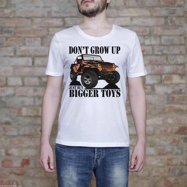 

2019 fashion don't grow up shirt funny t shirt bigger toys men's shirt men's tees