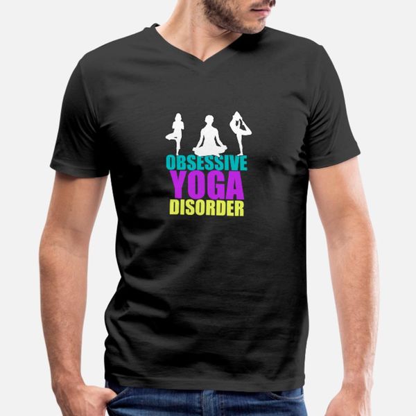 

инструктор по йоге obsessive йога disorder футболка мужчины печать tee shirt s-3xl письмо fit дышащая summer style normal рубашка